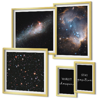 Decorațiune de perete set tablouri Motivația inspirațiilor cosmice