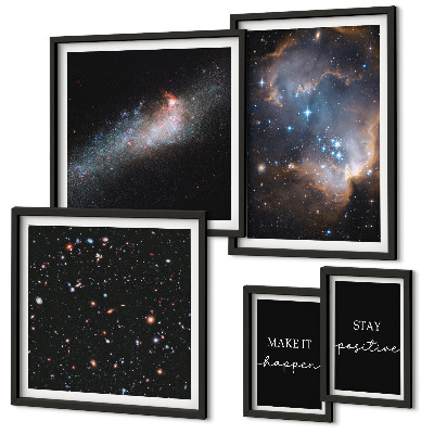 Decorațiune de perete set tablouri Motivația inspirațiilor cosmice