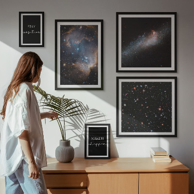 Decorațiune de perete set tablouri Motivația inspirațiilor cosmice