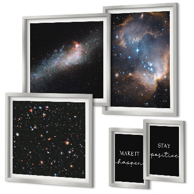 Decorațiune de perete set tablouri Motivația inspirațiilor cosmice