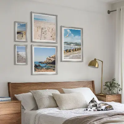 Set de tablouri decorative pentru perete peisaje cu plajă și litoral