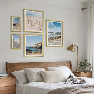 Set de tablouri decorative pentru perete peisaje cu plajă și litoral