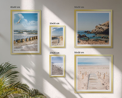 Decorațiune de perete set tablouri Peisaje de plajă de pe litoral