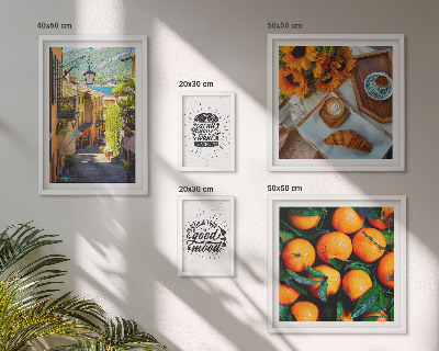 Polyptic înrămat Vederi ale străzilor din cafenea