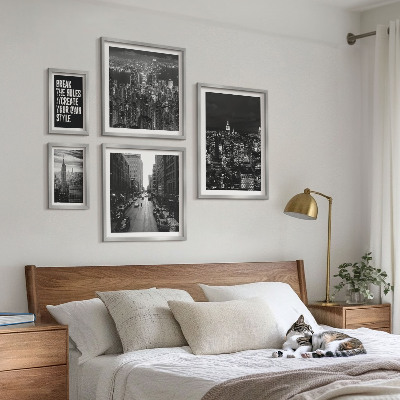 Decorațiune de perete set tablouri Vederi alb-negru ale orașului New York