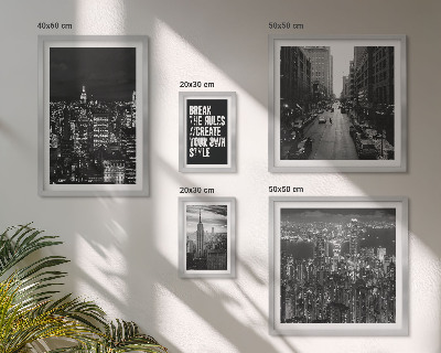 Decorațiune de perete set tablouri Vederi alb-negru ale orașului New York