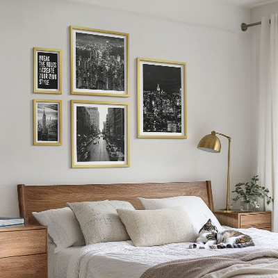 Decorațiune de perete set tablouri Vederi alb-negru ale orașului New York