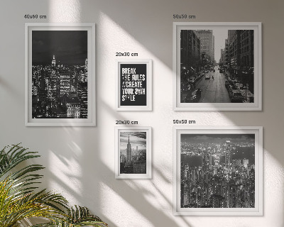 Decorațiune de perete set tablouri Vederi alb-negru ale orașului New York