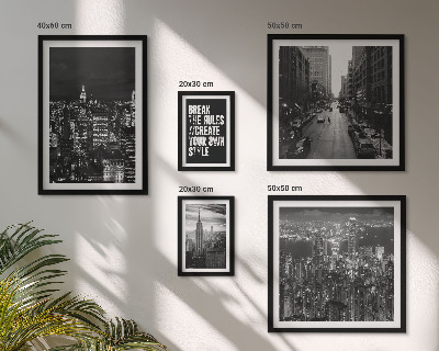 Decorațiune de perete set tablouri Vederi alb-negru ale orașului New York