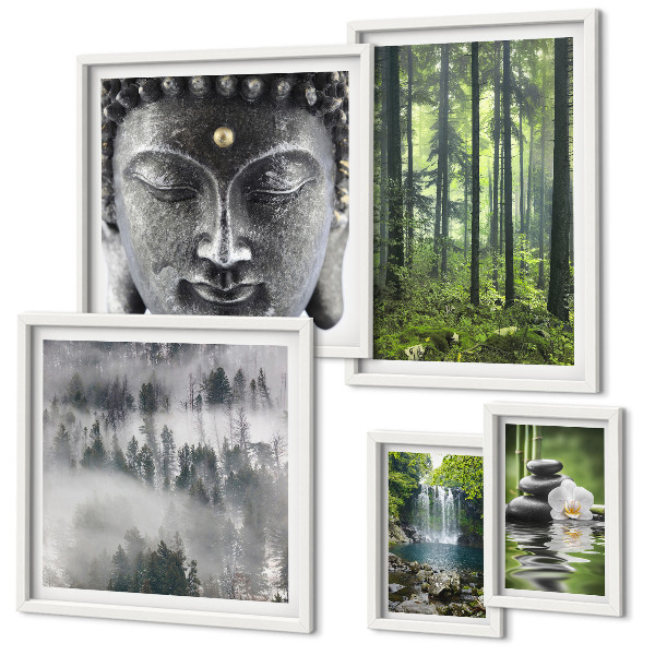 Decorațiune de perete set tablouri Teme Zen Relaxante pentru Natură