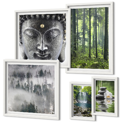 Decorațiune de perete set tablouri Teme Zen Relaxante pentru Natură