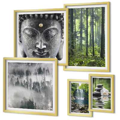 Decorațiune de perete set tablouri Teme Zen Relaxante pentru Natură