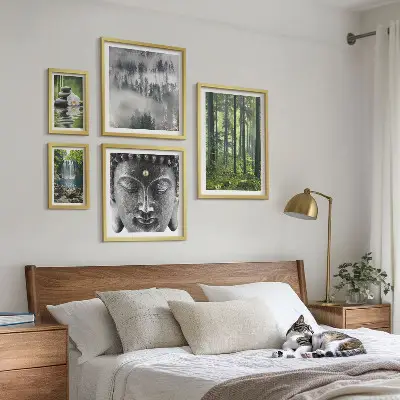 Set tablouri decorative pentru perete cu teme zen relaxante pentru natură