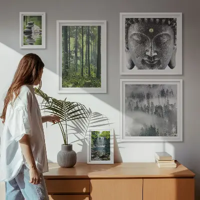 Set tablouri decorative pentru perete cu teme zen relaxante pentru natură