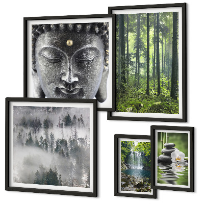 Decorațiune de perete set tablouri Teme Zen Relaxante pentru Natură