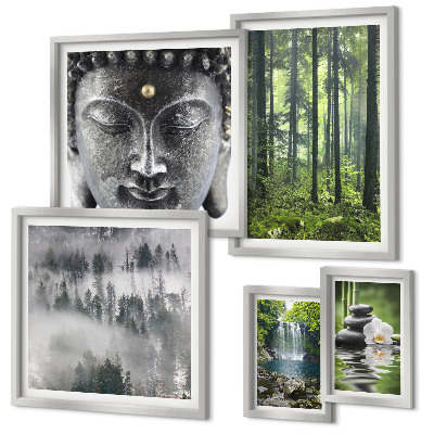Decorațiune de perete set tablouri Teme Zen Relaxante pentru Natură