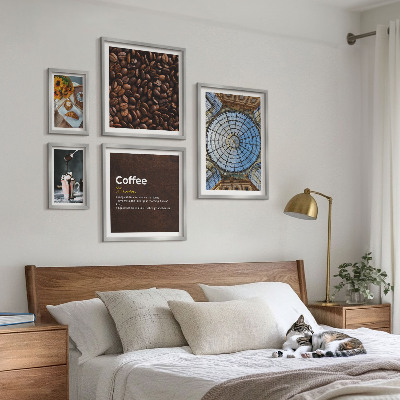 Decorațiune de perete set tablouri Dulciuri de cafea în stil rustic