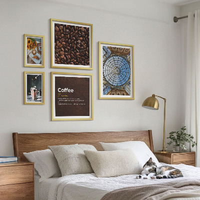 Decorațiune de perete set tablouri Dulciuri de cafea în stil rustic