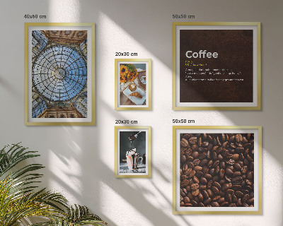 Decorațiune de perete set tablouri Dulciuri de cafea în stil rustic