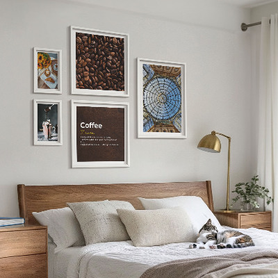 Decorațiune de perete set tablouri Dulciuri de cafea în stil rustic