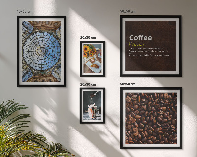 Decorațiune de perete set tablouri Dulciuri de cafea în stil rustic