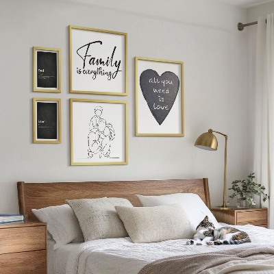 Decorațiune de perete set tablouri Valorile familiale, dragostea, apropierea