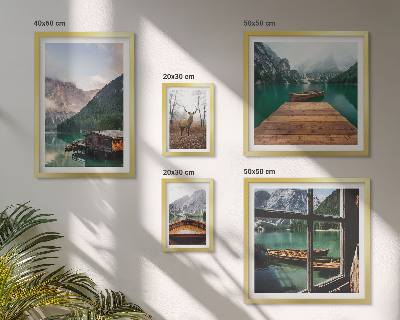 Decorațiune de perete set tablouri Peisaje montane cu lacuri