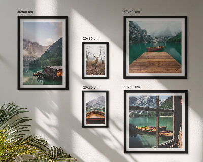 Decorațiune de perete set tablouri Peisaje montane cu lacuri
