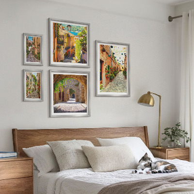 Decorațiune de perete set tablouri Străzile verzi fermecătoare ale orașului