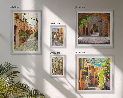 Decorațiune de perete set tablouri Străzile verzi fermecătoare ale orașului