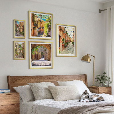 Decorațiune de perete set tablouri Străzile verzi fermecătoare ale orașului