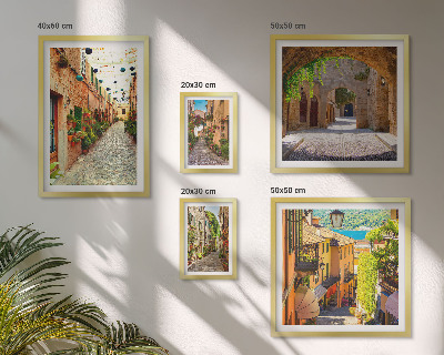 Decorațiune de perete set tablouri Străzile verzi fermecătoare ale orașului