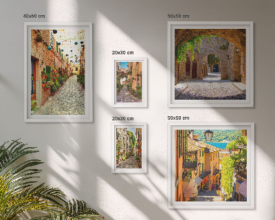 Decorațiune de perete set tablouri Străzile verzi fermecătoare ale orașului