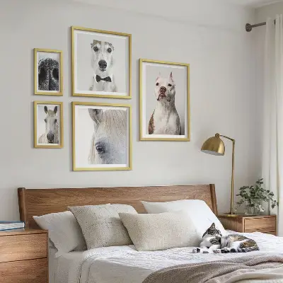 Portrete moderne de animale polyptic înrămat