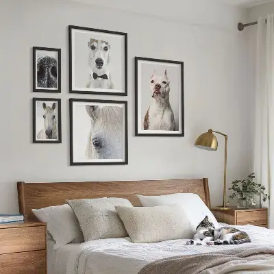 Portrete moderne de animale polyptic înrămat