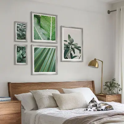 Set de tablouri decorative pentru perete inspirații cu plante tropicale