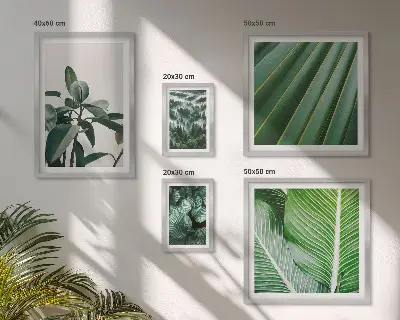 Set de tablouri decorative pentru perete inspirații cu plante tropicale