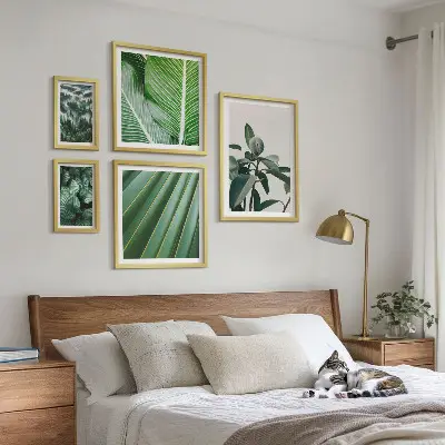 Set de tablouri decorative pentru perete inspirații cu plante tropicale