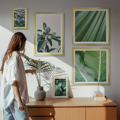 Decorațiune de perete set tablouri Inspirații din plante tropicale