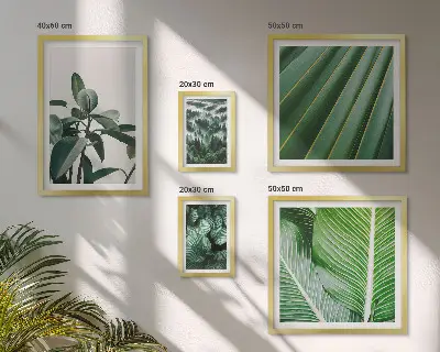 Set de tablouri decorative pentru perete inspirații cu plante tropicale