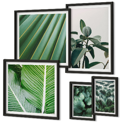 Decorațiune de perete set tablouri Inspirații din plante tropicale
