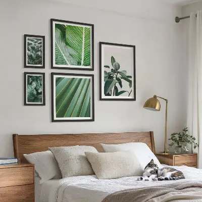 Set de tablouri decorative pentru perete inspirații cu plante tropicale