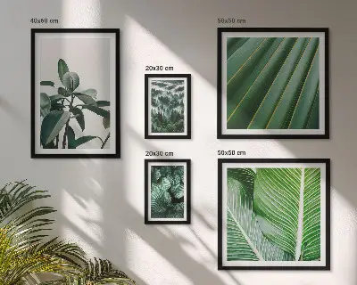 Set de tablouri decorative pentru perete inspirații cu plante tropicale