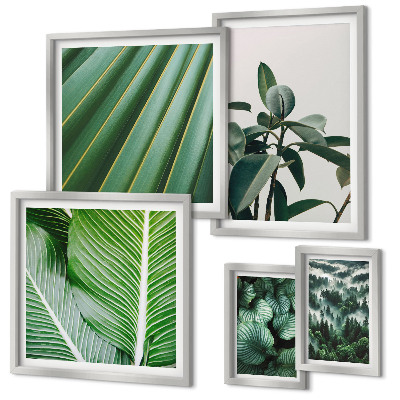 Decorațiune de perete set tablouri Inspirații din plante tropicale