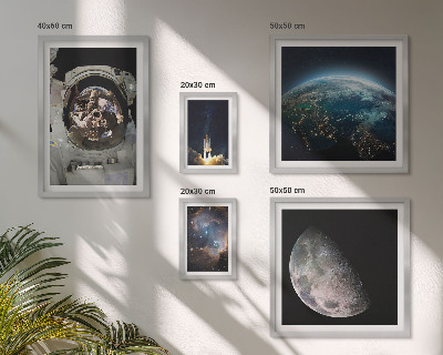 Polyptic înrămat Descoperirile spațiale ale astronauților