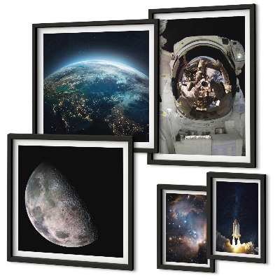 Polyptic înrămat Descoperirile spațiale ale astronauților