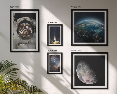Polyptic înrămat Descoperirile spațiale ale astronauților