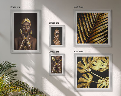 Decorațiune de perete set tablouri Portrete de femei în natură în stil glamour