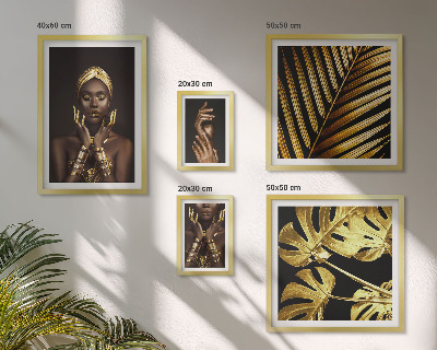 Decorațiune de perete set tablouri Portrete de femei în natură în stil glamour