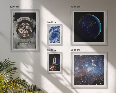 Polyptic înrămat Descoperirile spațiale ale astronauților